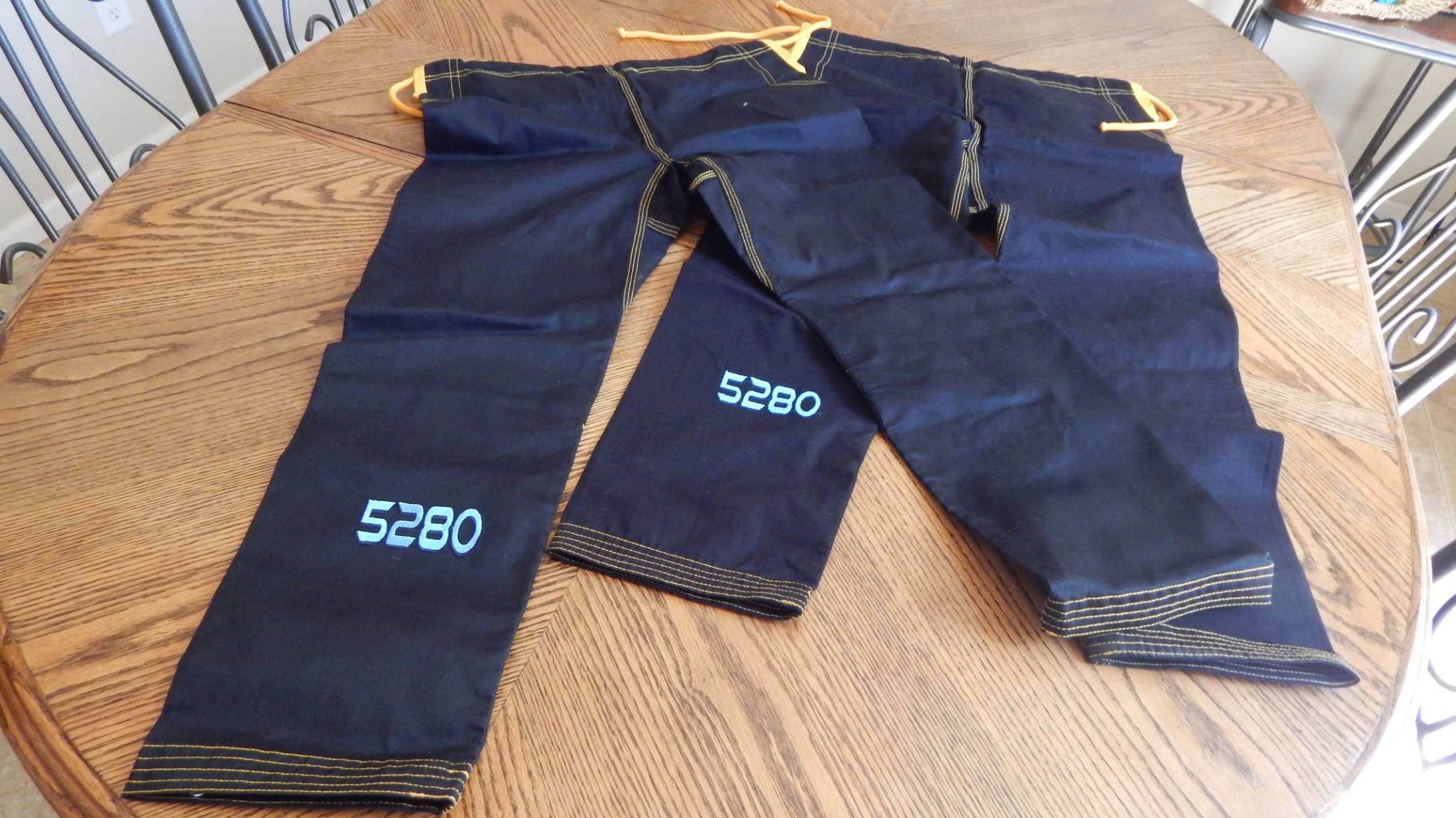 Men's Pant (1) Men's Durable Navy Gi Pants with 5280 Embroidery for 2018 - Image 1